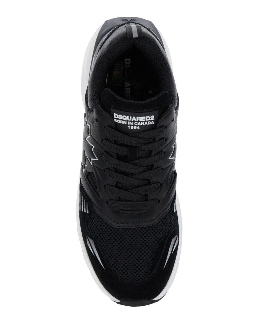 DSquared² Black Low Top Sneakers for men