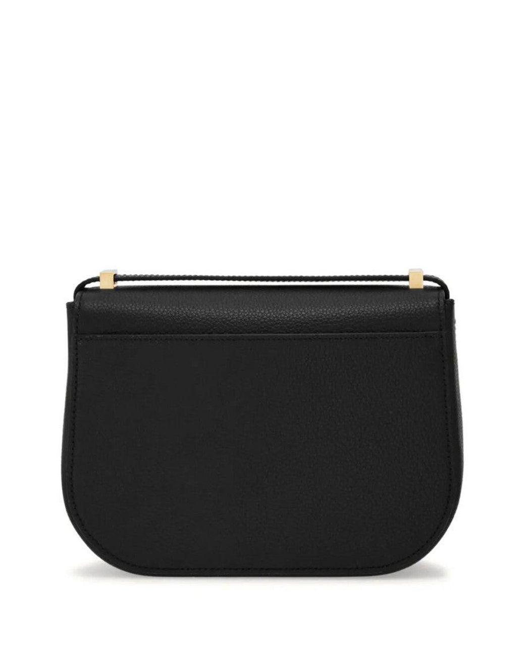 Ferragamo Black Double Gancini Crossbody Bag