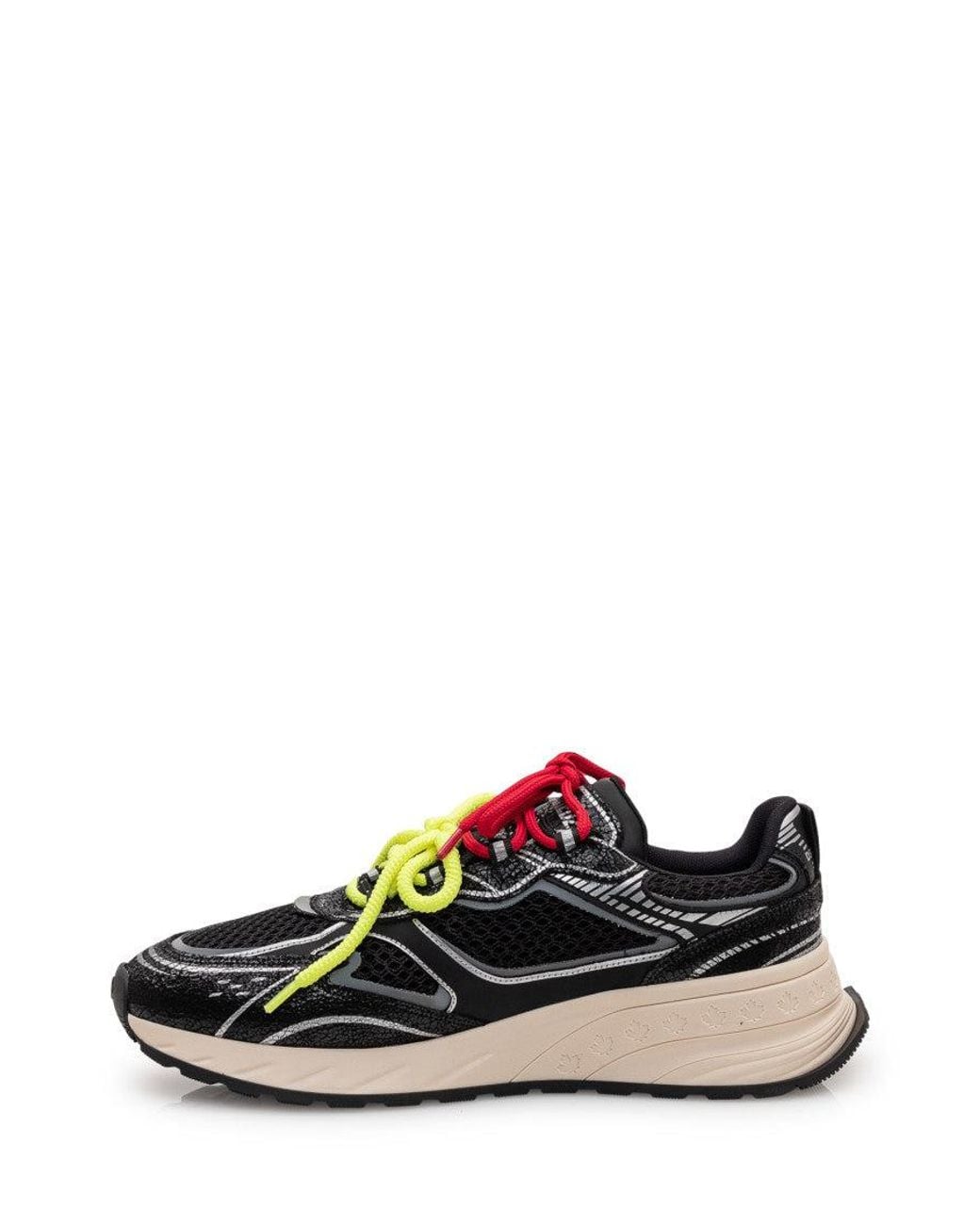DSquared² Black Textured Sneakers for men