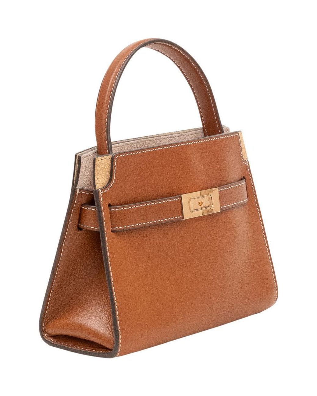 Tory Burch Brown Petite Lee Radziwill Mini Satchel