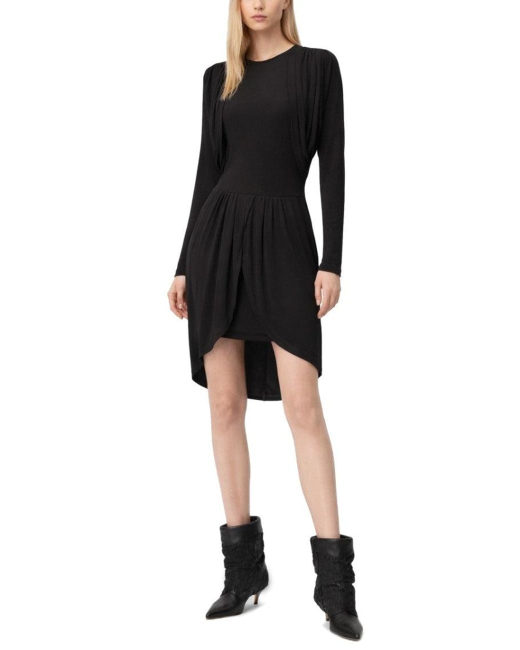 Isabel Marant Black Round Neck Mini Dress