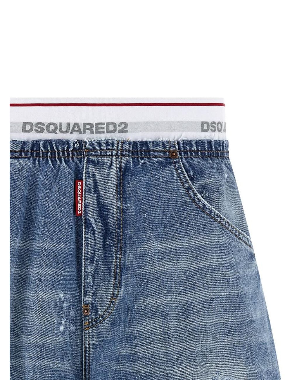 DSquared² Blue ² Cotton Bermuda Shorts for men