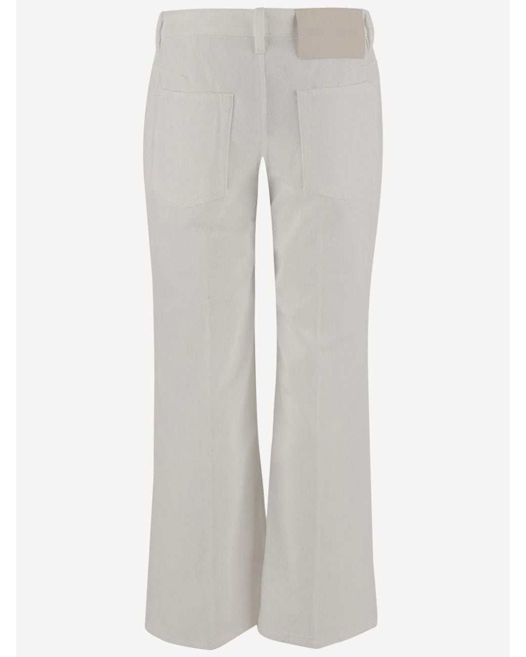 Jil Sander Gray Flared Jeans