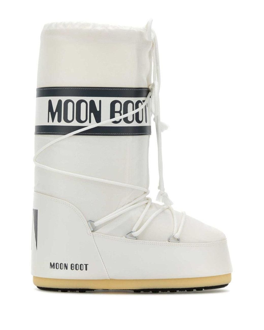 Moon Boot White Logo Boots