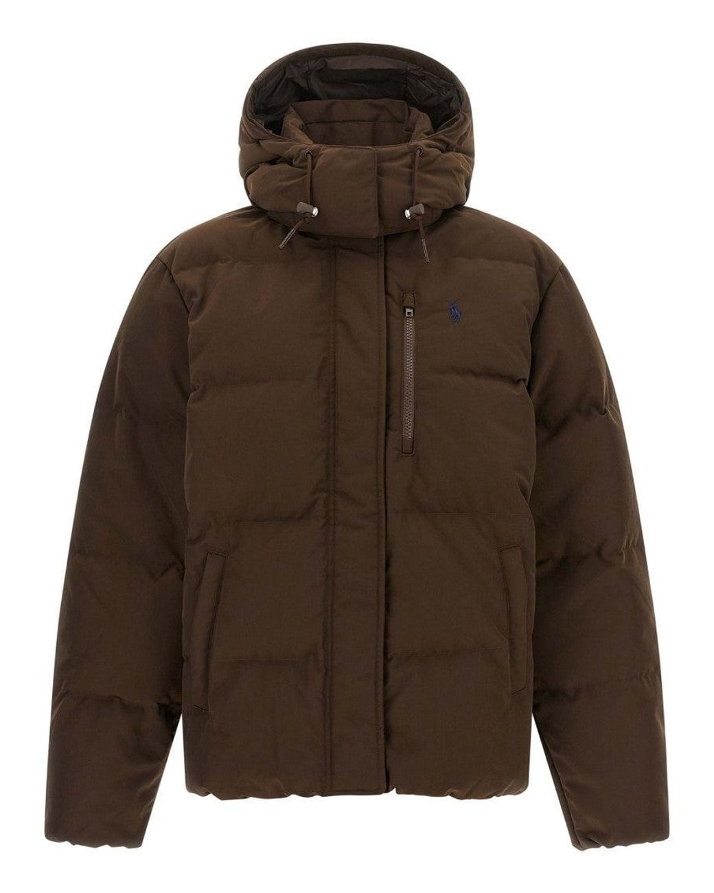 Polo Ralph Lauren Brown Quilted Hood Jacket