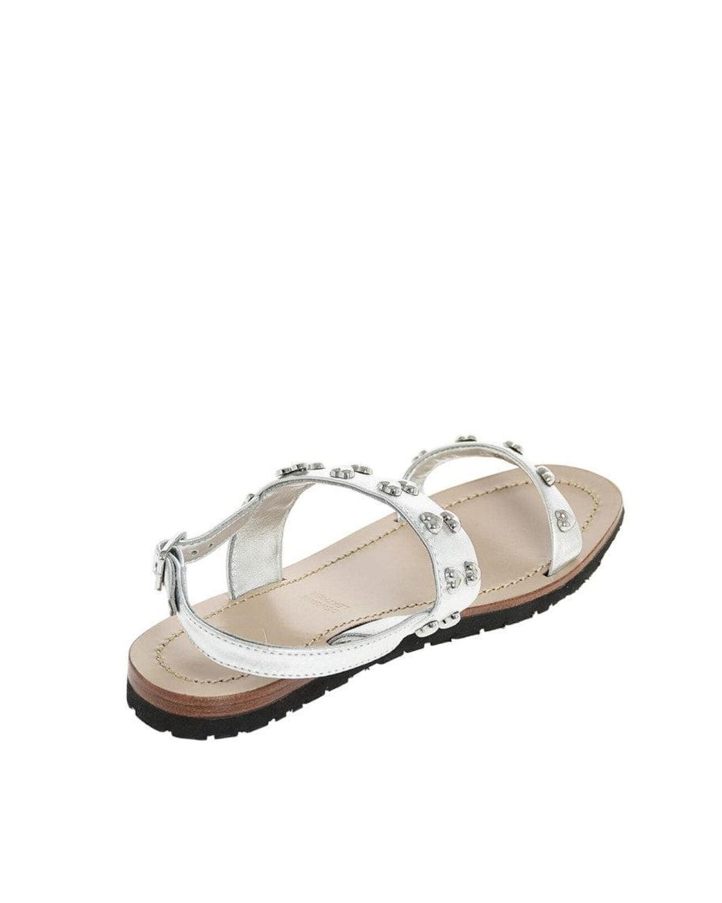 Moschino White Leather Sandals