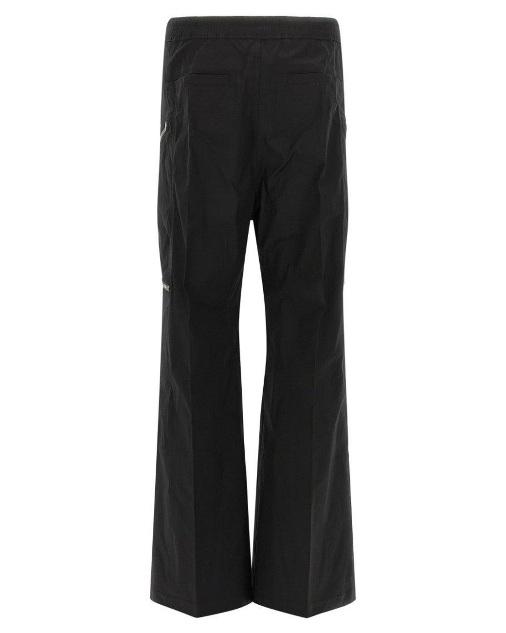 Rick Owens Black Loose Drawstring Pants for men