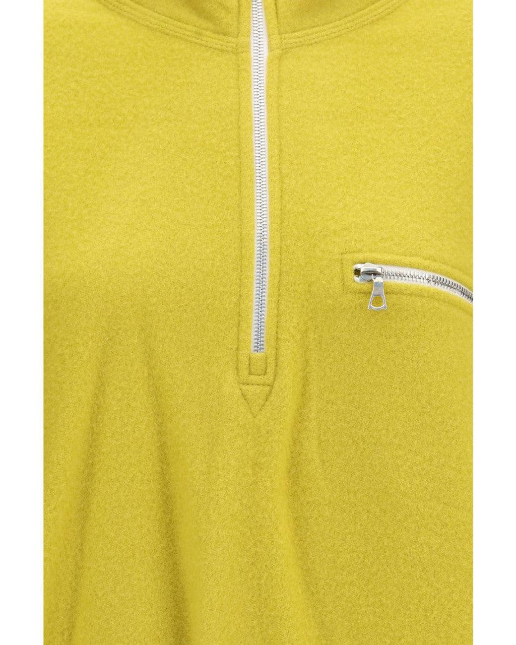 Rier Yellow Solid Mock Collar Jacket