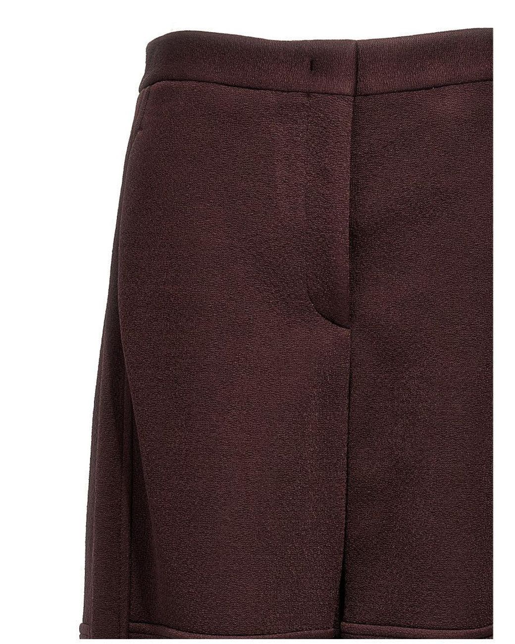 Jil Sander Purple Pants & Shorts