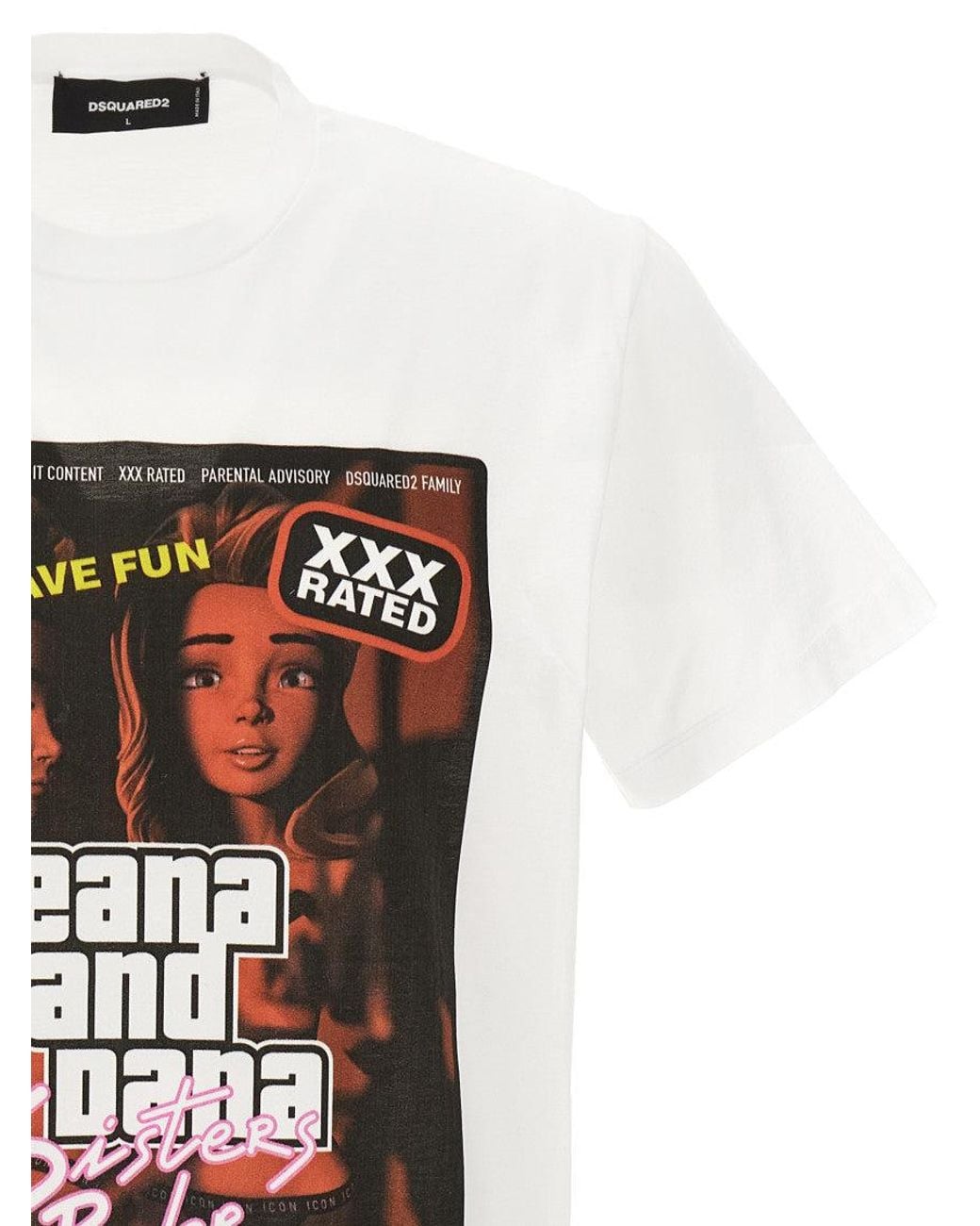 DSquared² White Crew Neck T-Shirt for men