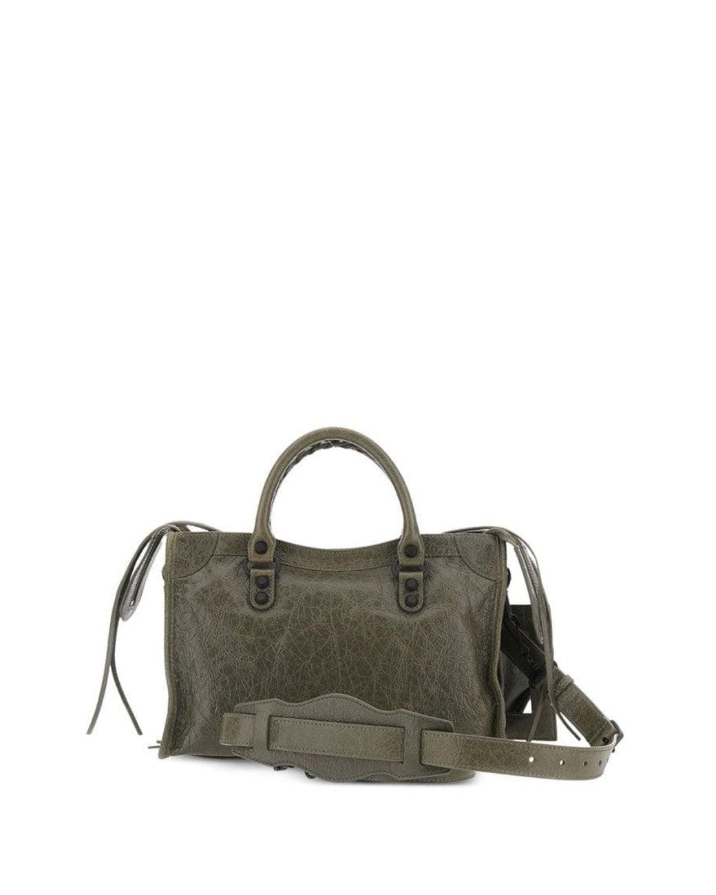 Balenciaga Green Le City Small Satchel