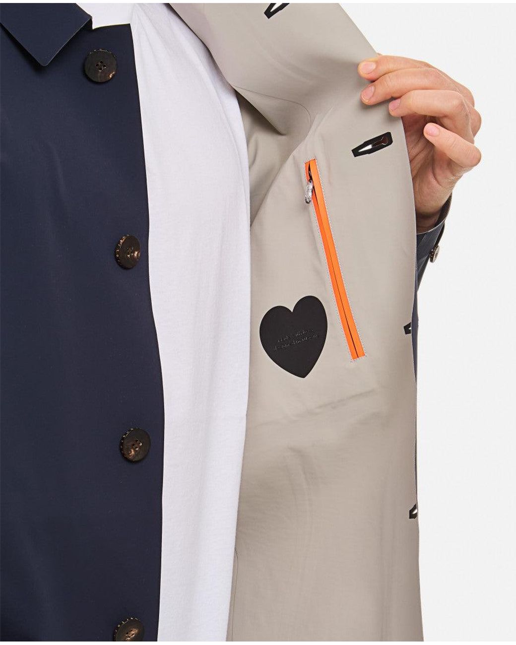 Rrd Blue Dark Long Jacket for men