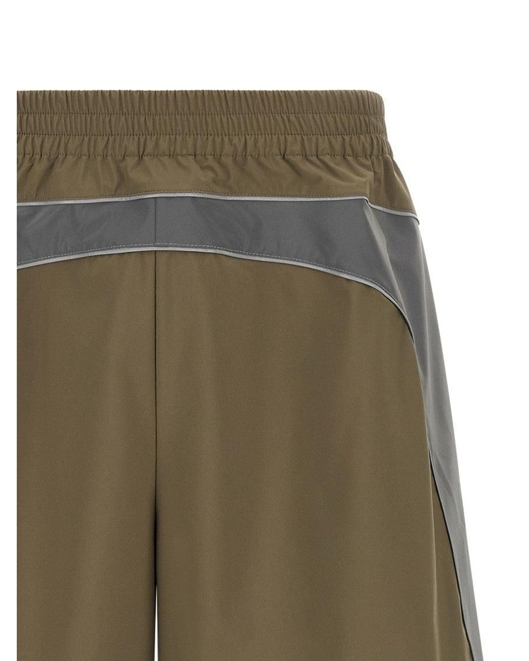 Balenciaga Green Elasticated Shorts for men