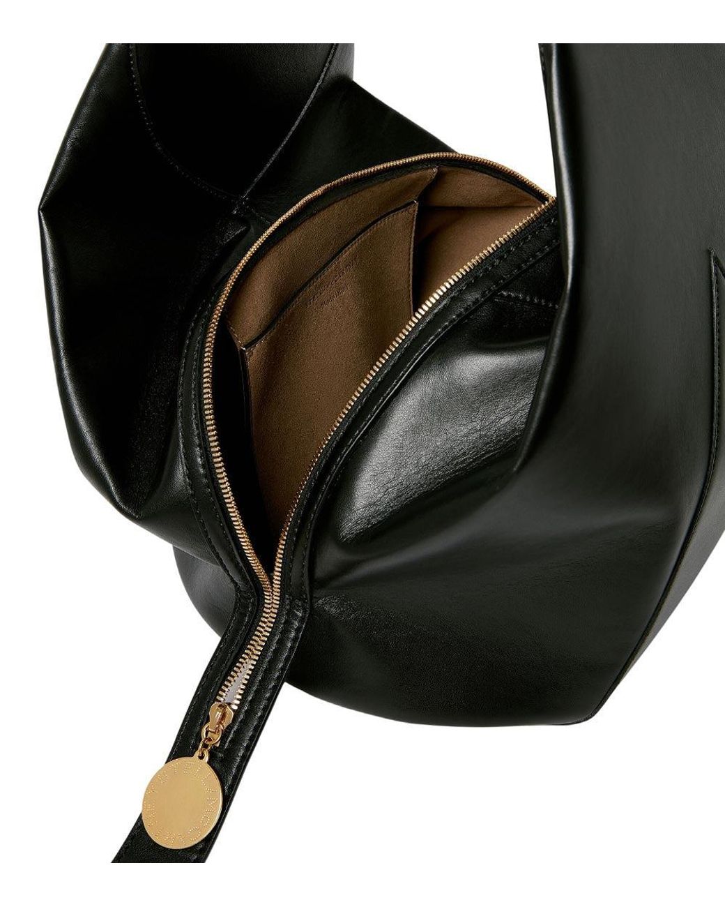 Stella McCartney Black Appaloosa Medium Bucket Bag