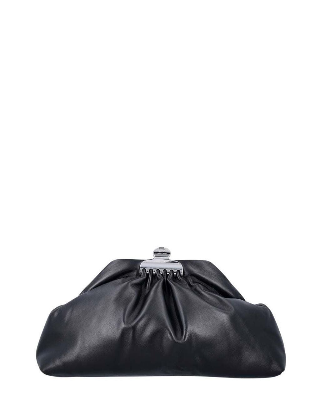 Marc Jacobs Black Claw Clip Large Clutch