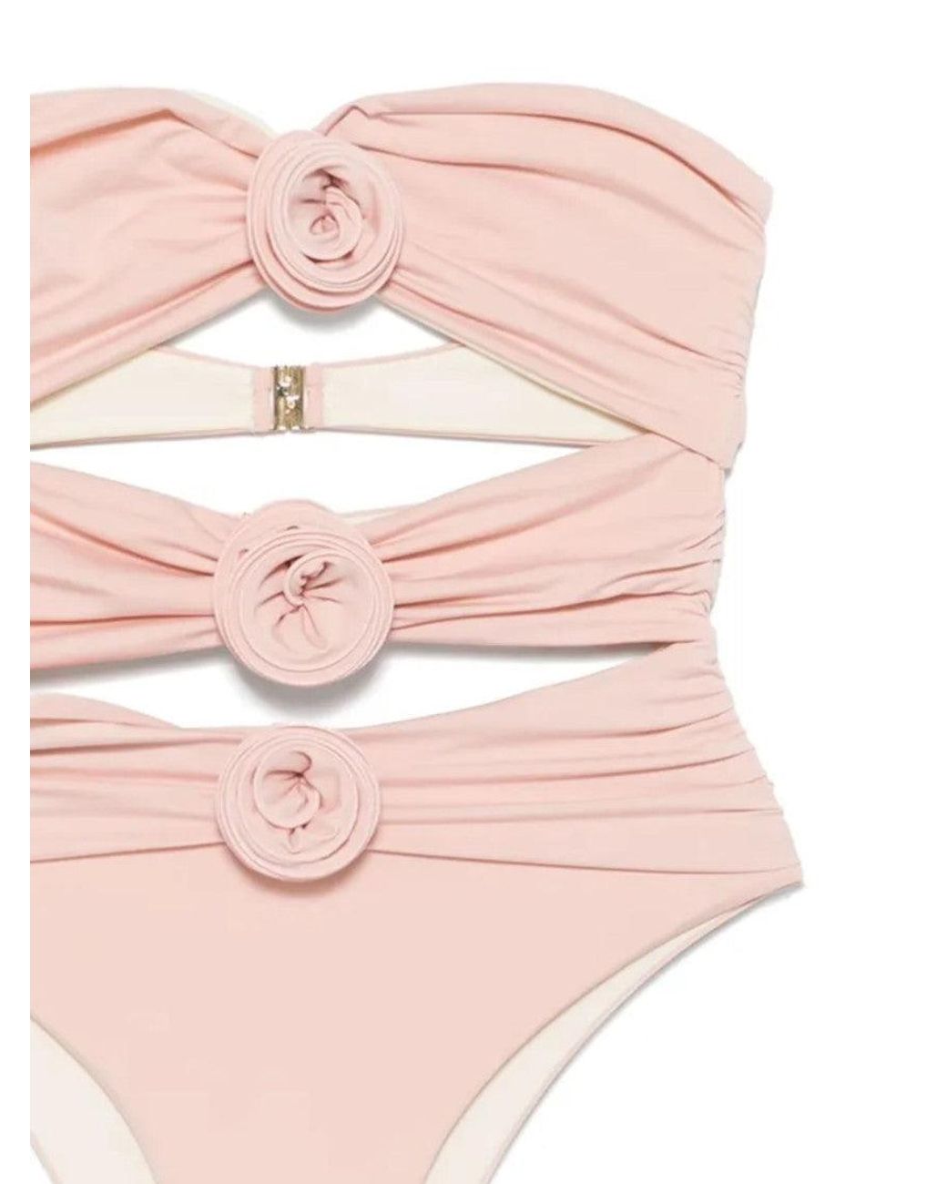 LaRevêche Pink Embellished Swimwear