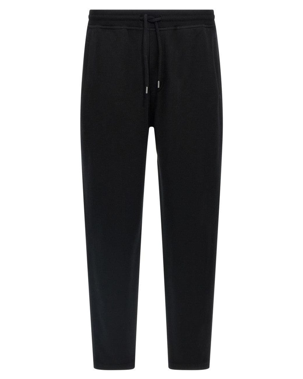 Brunello Cucinelli Black Cotton Blend Sweatpants for men