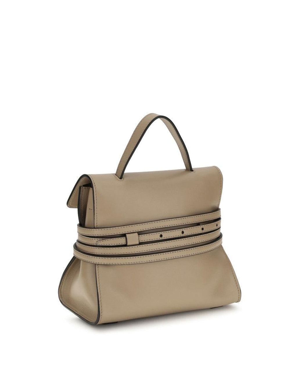 Moschino Metallic Tie Me Small Satchel