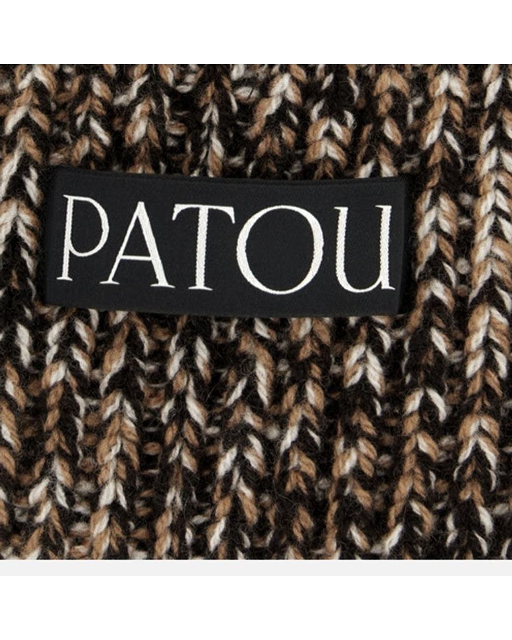 Patou Black Logo Beanie Cap