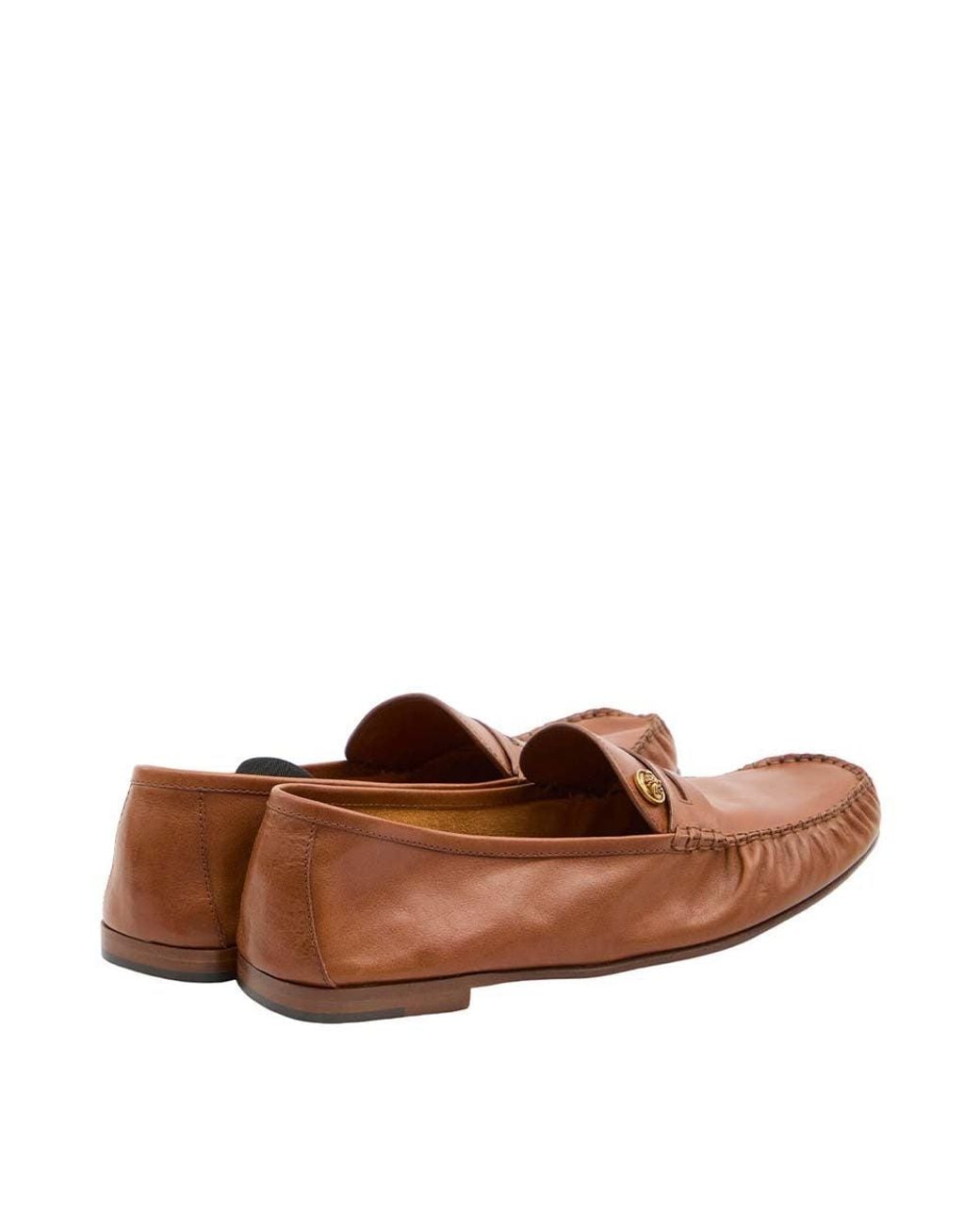 Versace Brown Medusa Loafers