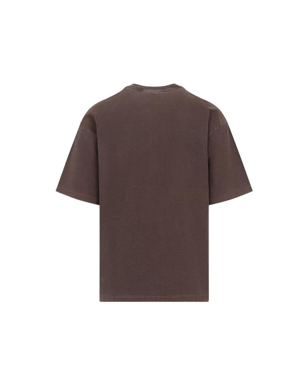 Carhartt Brown Loose Crew Neck T-Shirt for men