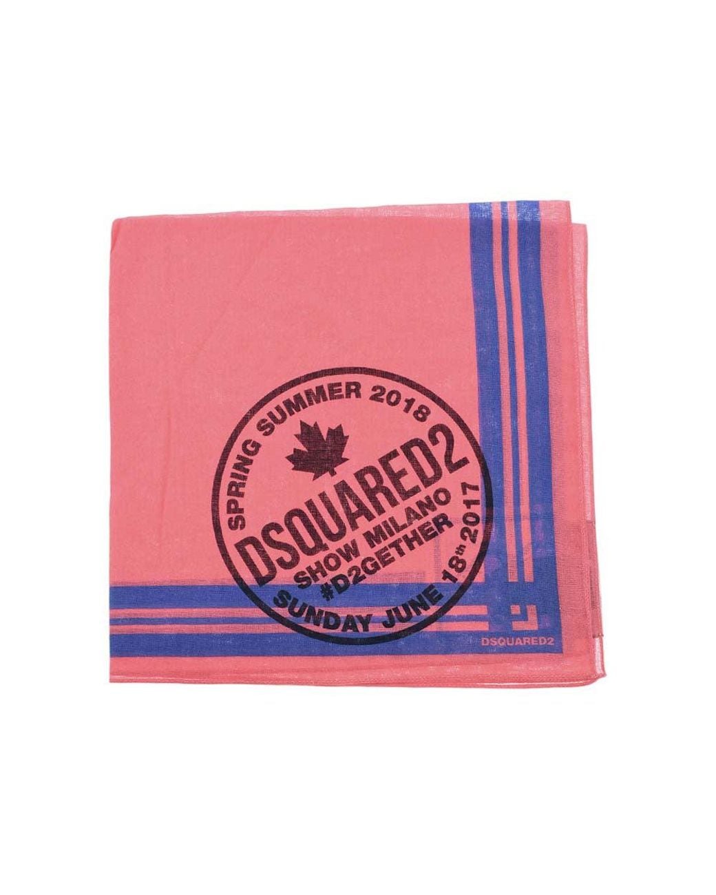DSquared² Pink Logo Scarf for men