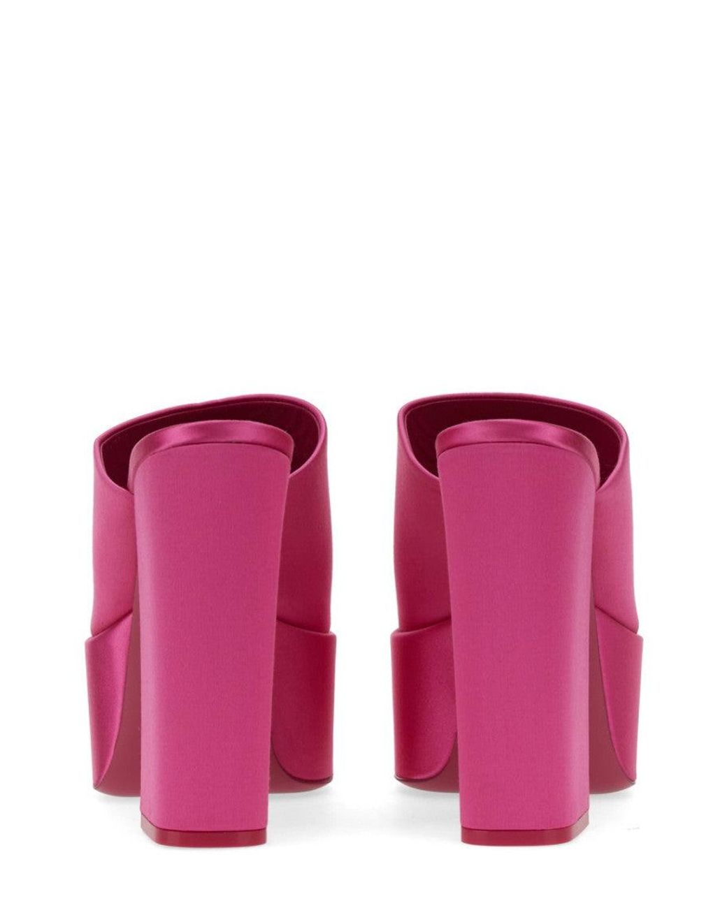 Paris Texas Pink Fuchsia Slip On Heels