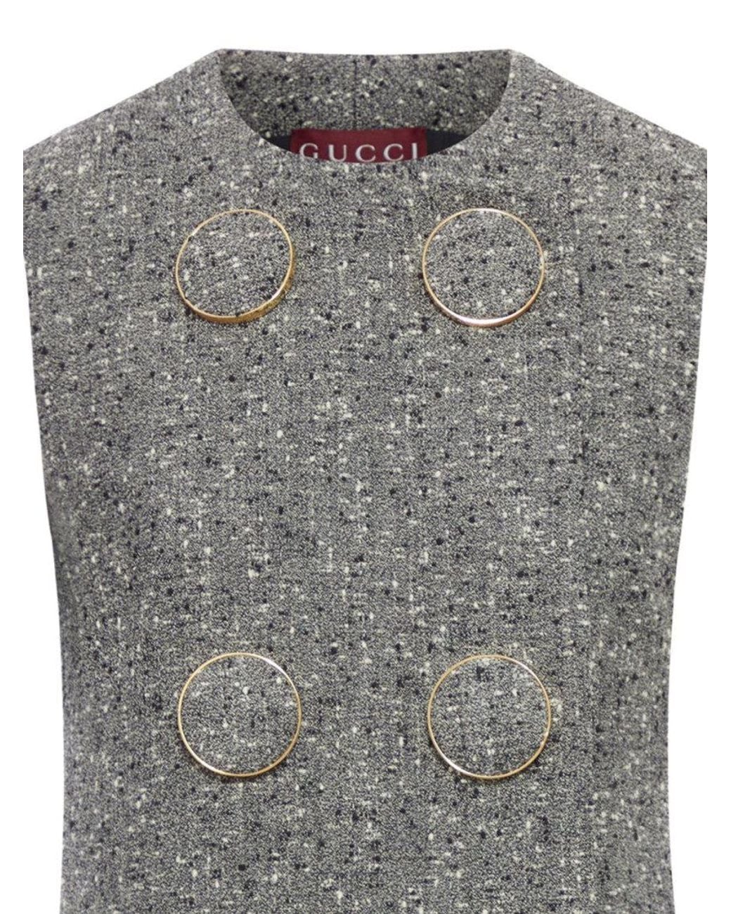 Gucci Gray Wool Dress