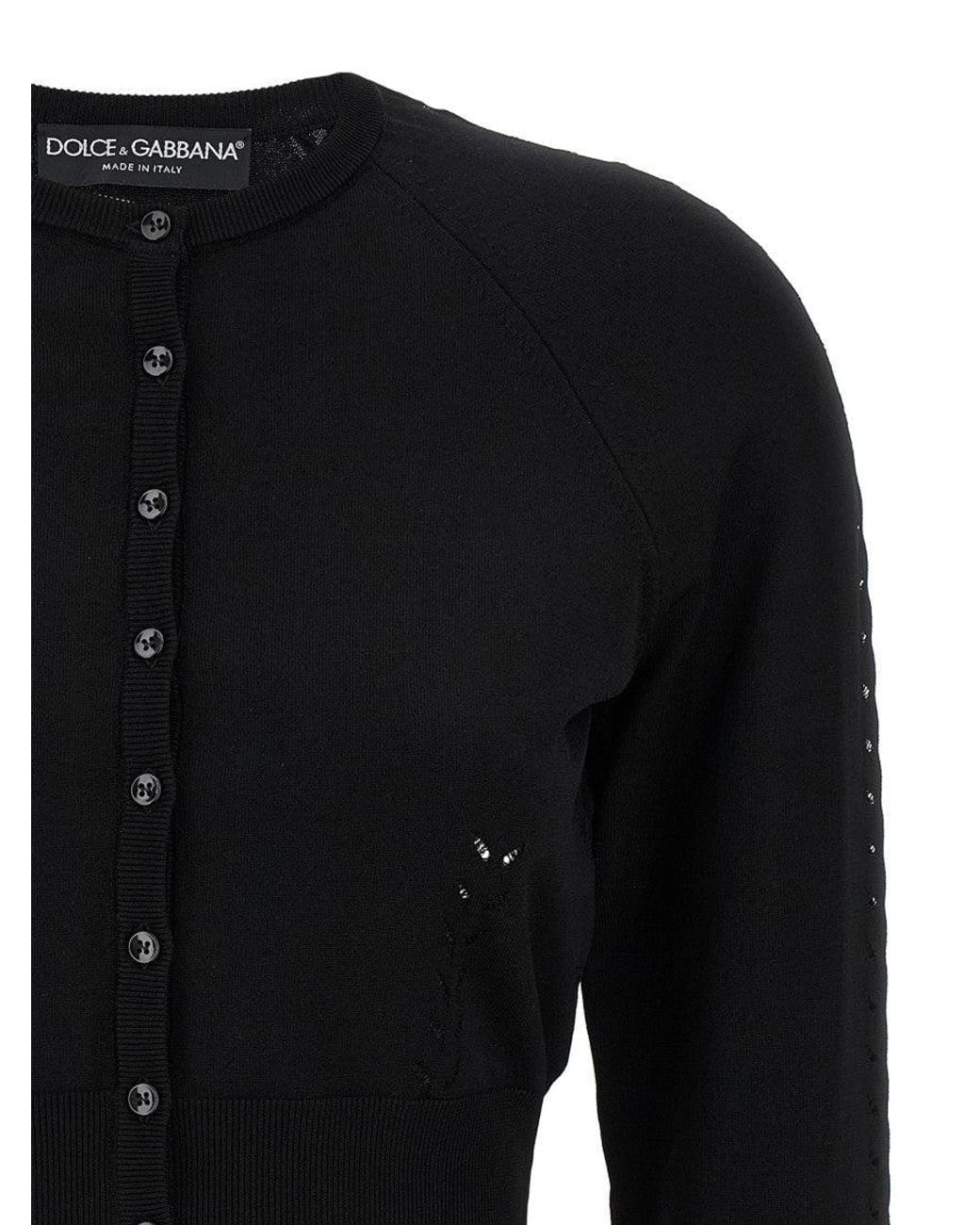 Dolce & Gabbana Black Viscose Cardigan