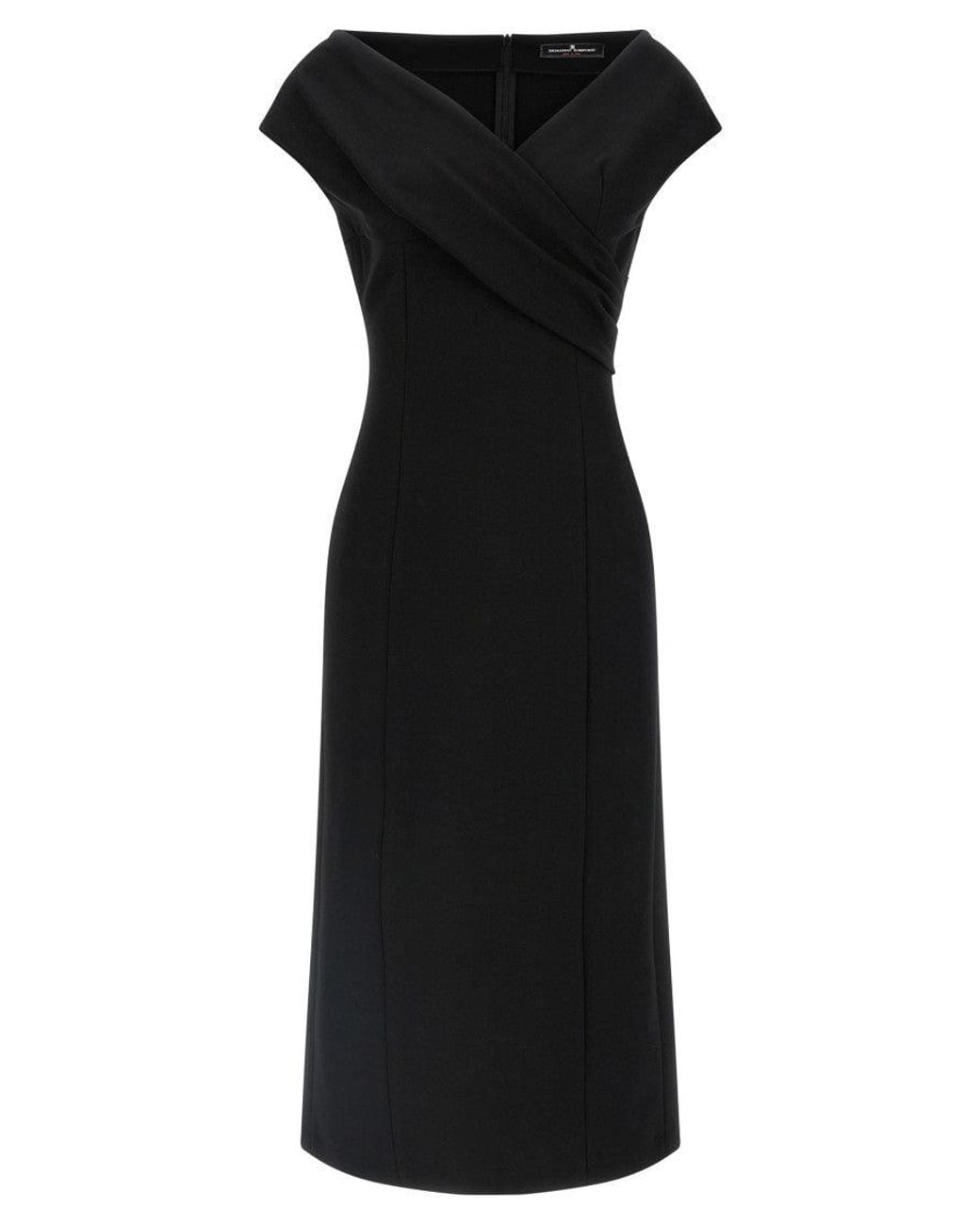 Ermanno Scervino Black Crossover Dress