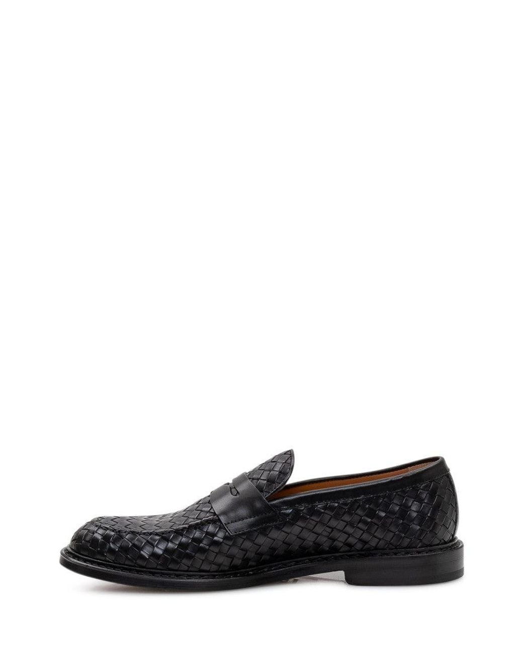 Doucal's White Adler Leather Loafers for men