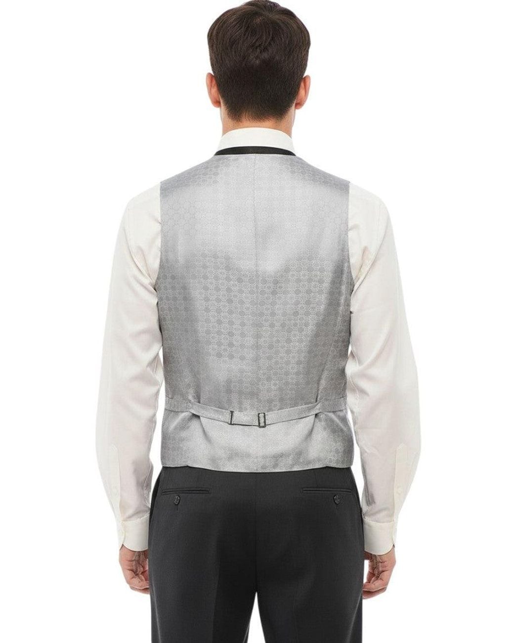 Corneliani White Textured Waistcoat for men