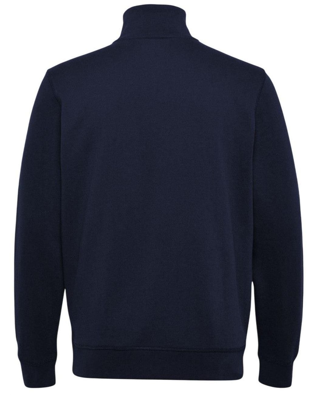Boss Blue Half Zip Sweatshirt for men