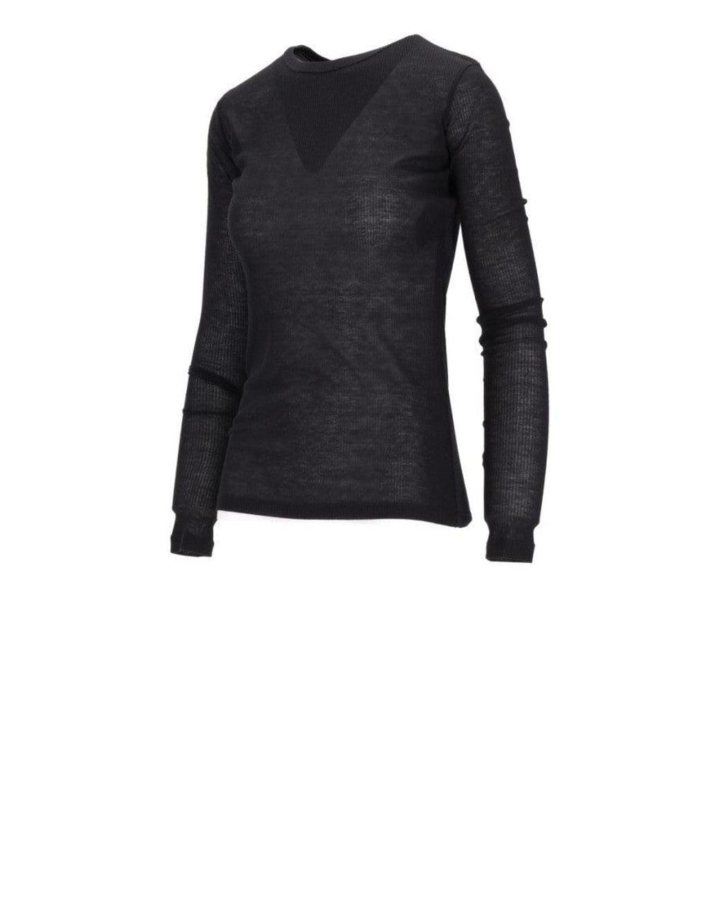 Ann Demeulemeester Black Fiene Long Sleeve T-Shirt