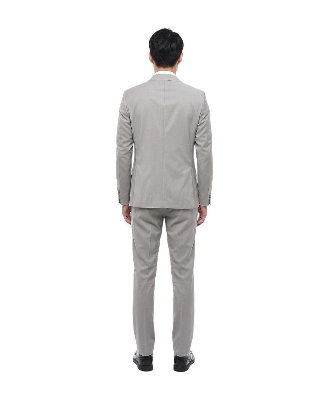 Corneliani Gray Notched Lapel Suit for men
