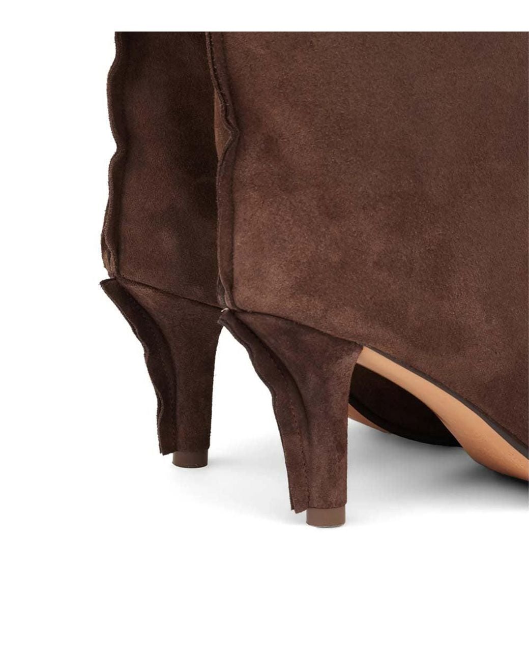 MM6 by Maison Margiela Brown Anatomic Suede Boots