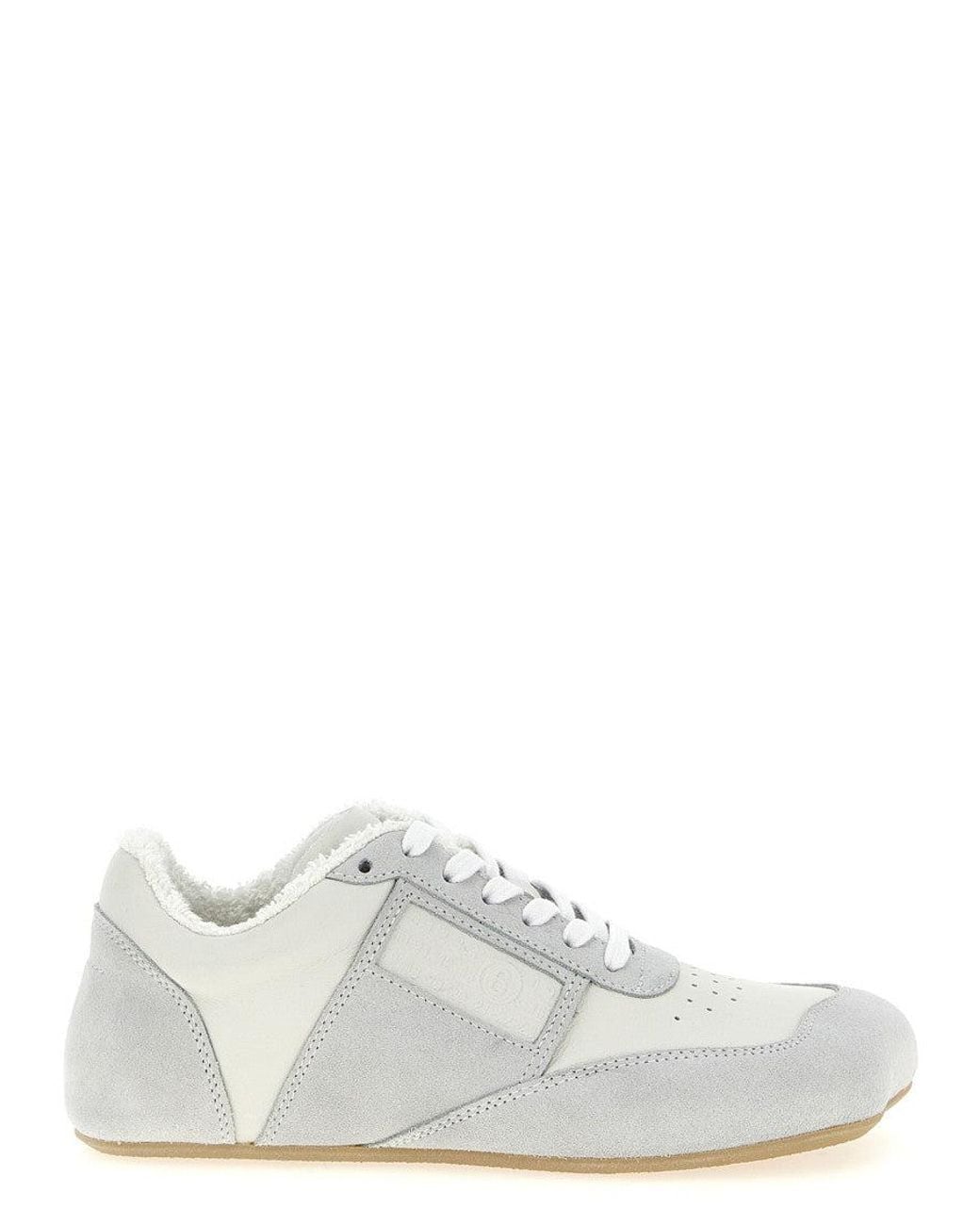 MM6 by Maison Margiela White Anatomic Sneakers