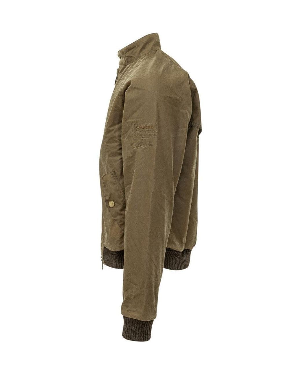 Barbour Green Mandarin Collar Jacket for men