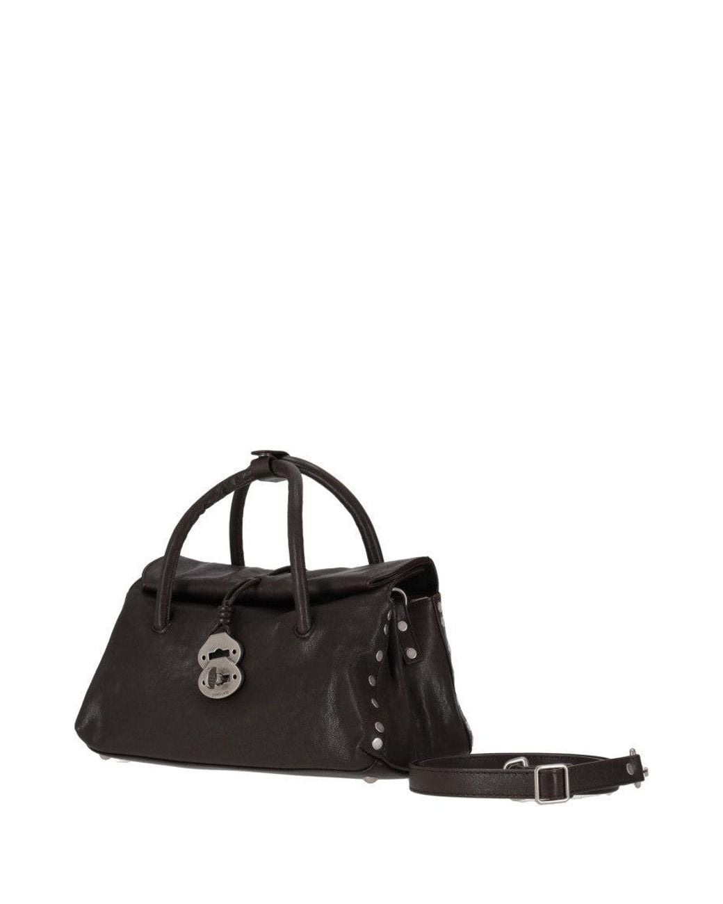 Zanellato Black Dark Dotta Satchel