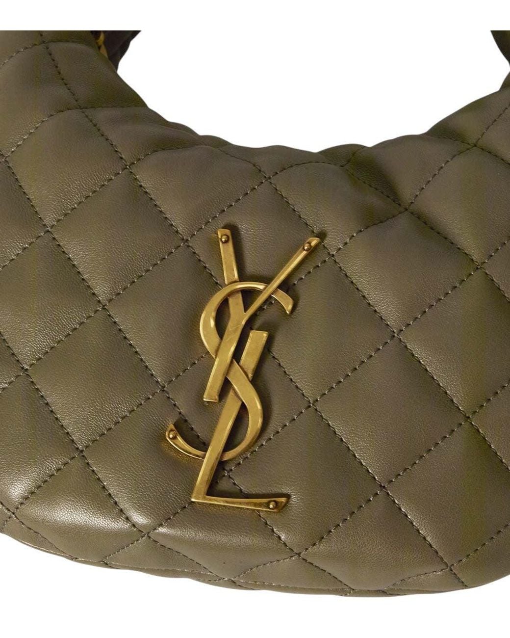 Saint Laurent Green Icarino Small Hobo