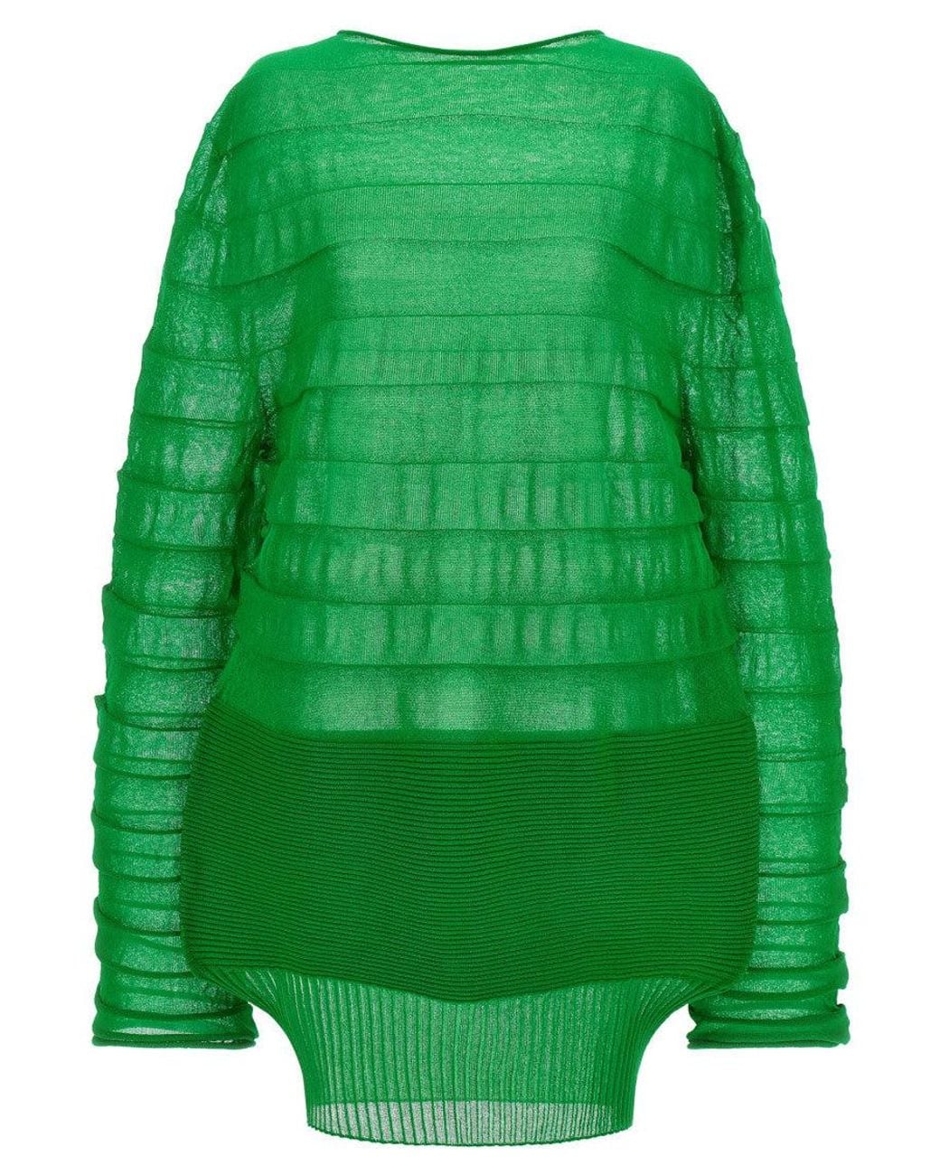 Issey Miyake Green 'Moving Knit' Top