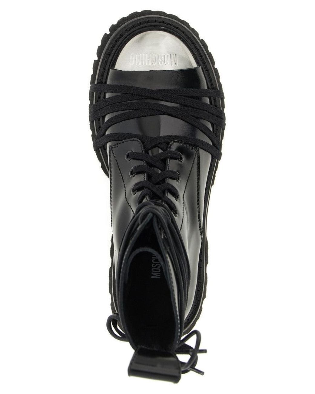 Moschino Black Ankle Boots