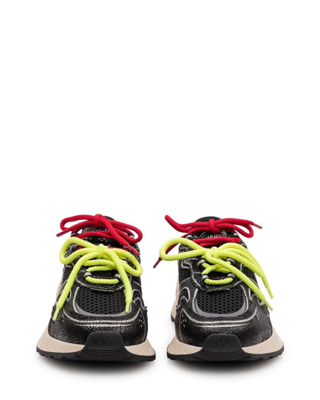 DSquared² Black Textured Sneakers for men