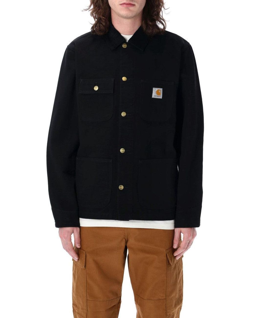 Carhartt Black Logo Patch Jacket for men