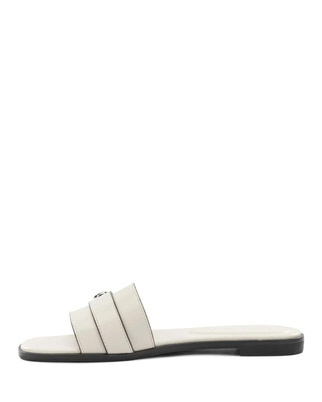 Tory Burch White Slip On Flats