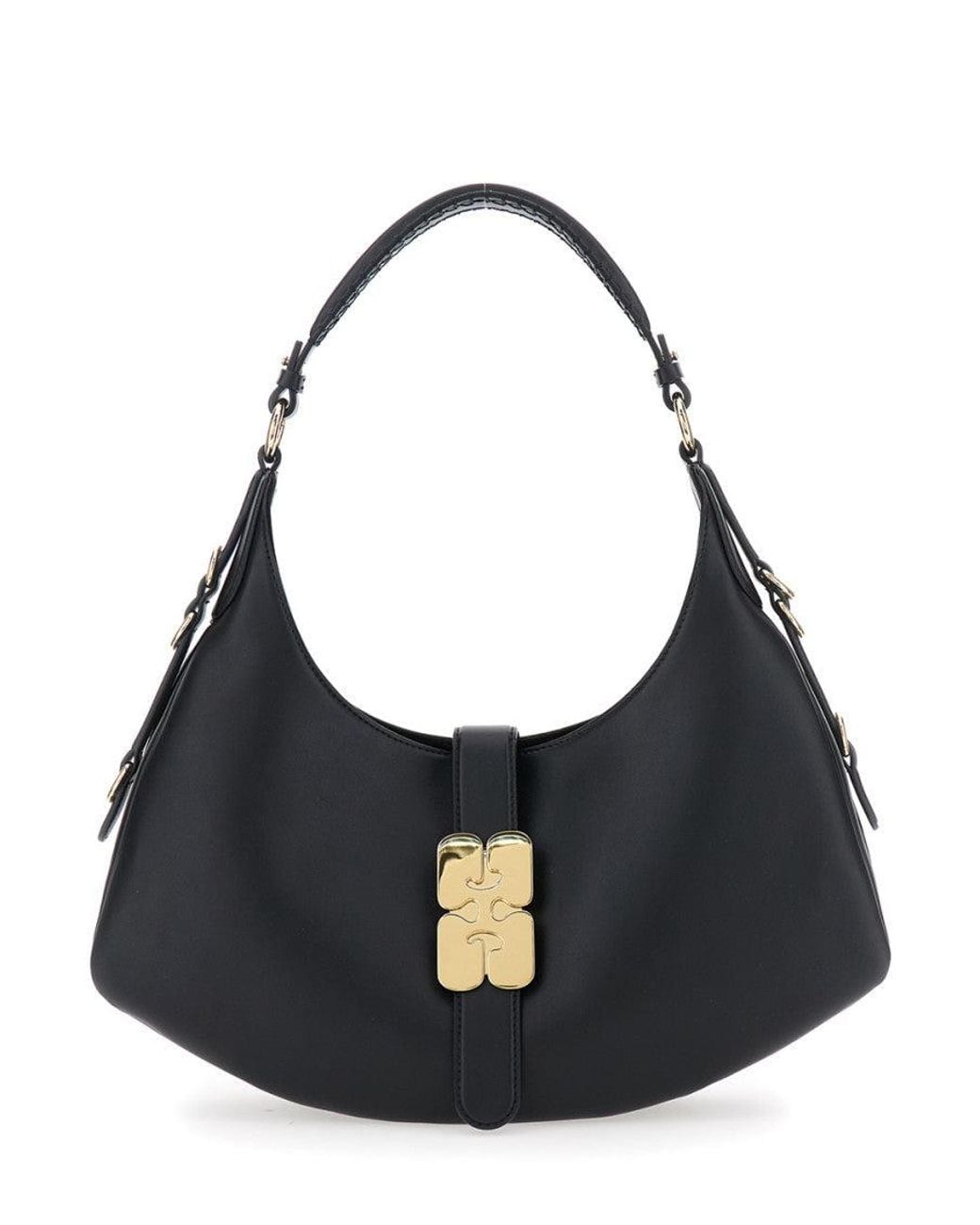 Ganni Black Kat Small Shoulder Bag