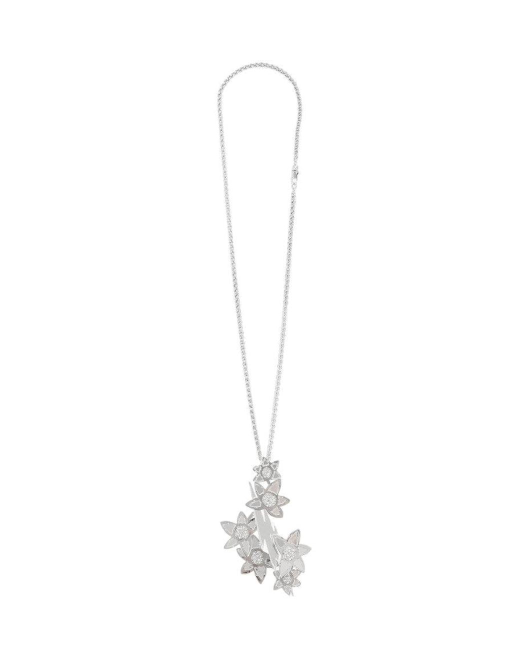 DSquared² White Flower Charm Necklace