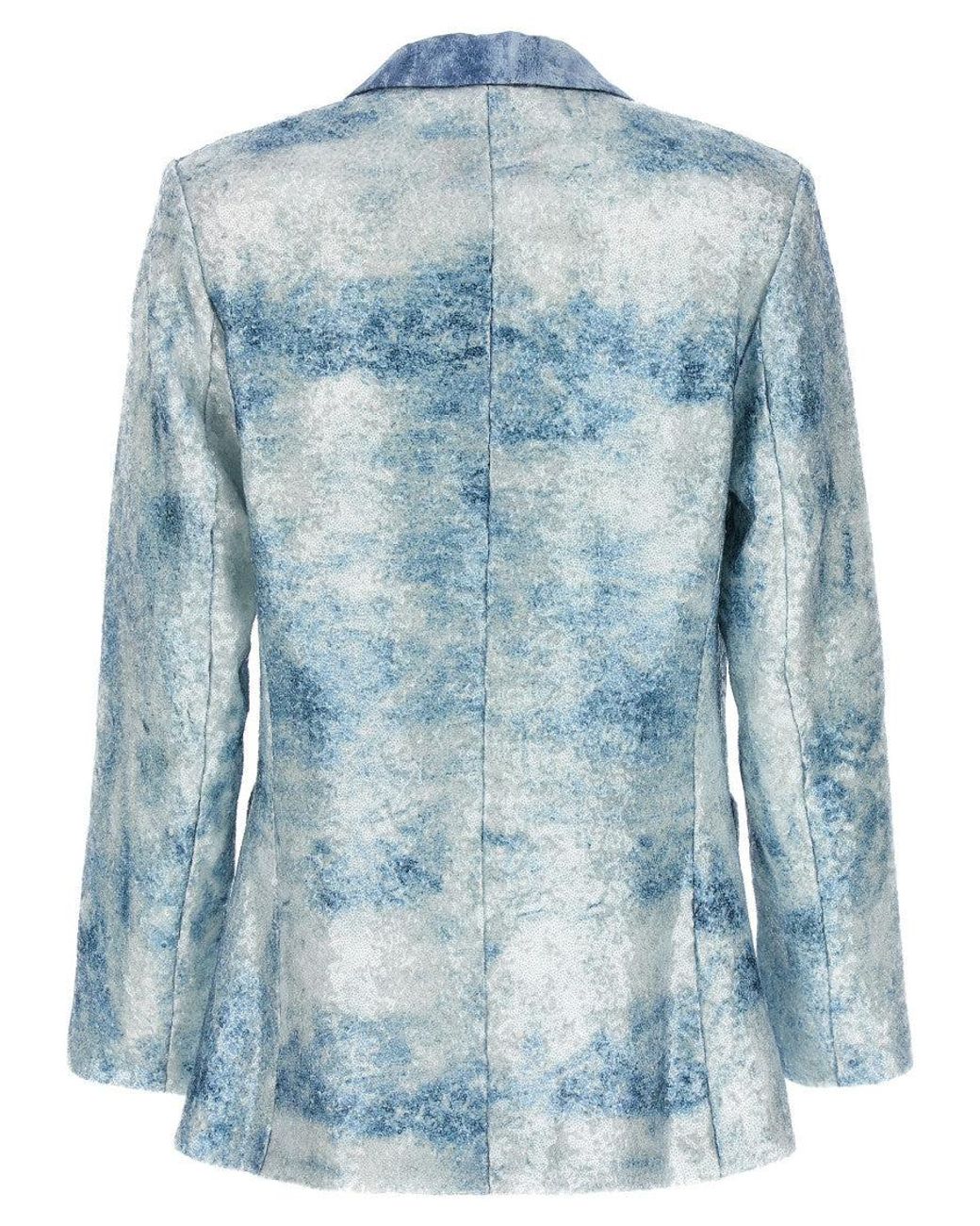 Le twins Blue Light Single-Breasted Blazer