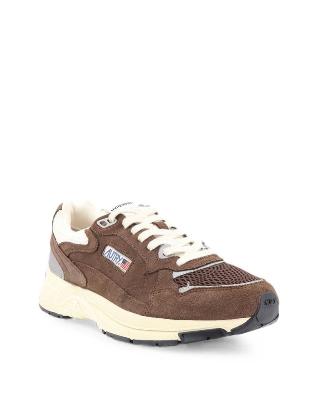 Autry Brown Color Block Sneakers for men