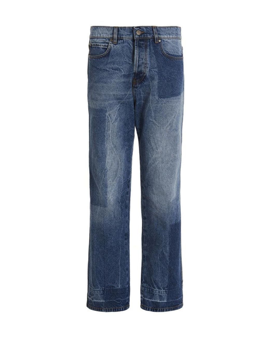 MSGM Blue Mid Rise Jeans for men